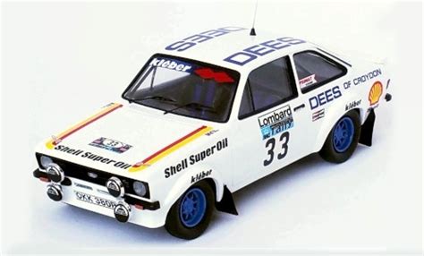 Miniature Ford Escort Trofeu Mk Ii Rs Rhd No Dees Of