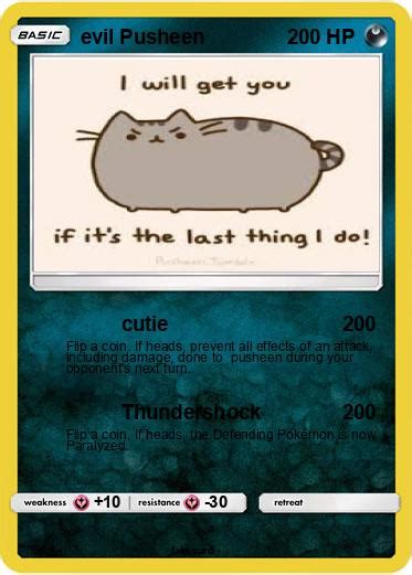 Pokémon Evil Pusheen 2 2 Cutie My Pokemon Card