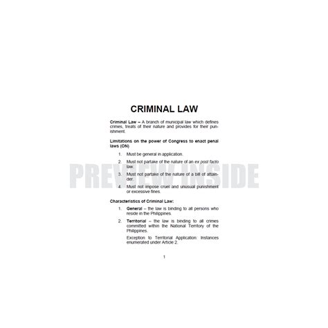 Critical Areas For The Bar Criminal Law Centralbooks