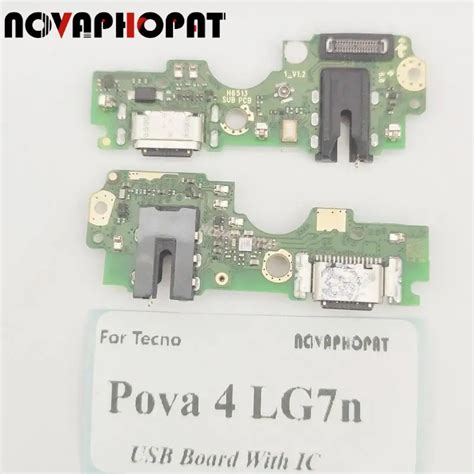 Novaphopat Original For Tecno Pova 4 LG7n USB Dock Charger Port Plug