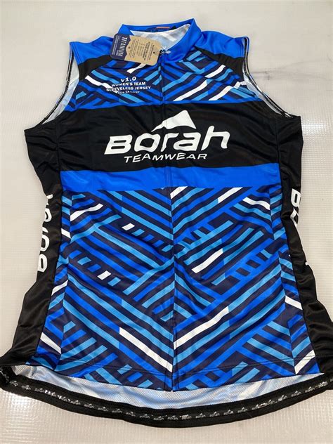 Borah Teamwear Womens Team Sleeveless Cycling Jersey 2XL XXL 8301 37