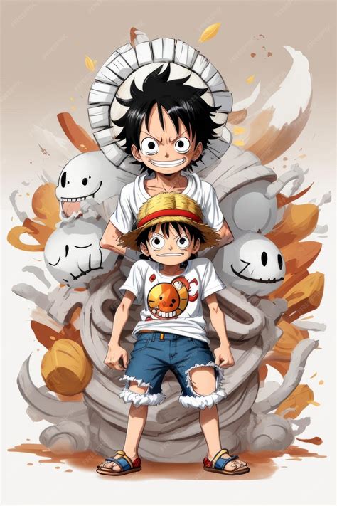 Premium AI Image | Monkey D Luffy One Piece anime Straw Hat Pirates ...