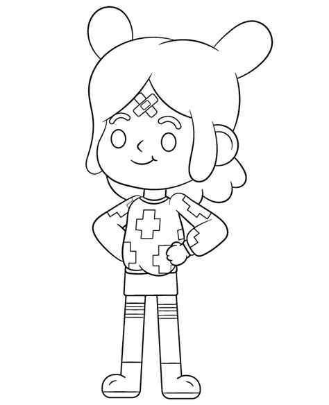 Rita Coloring Page Toca Life Game