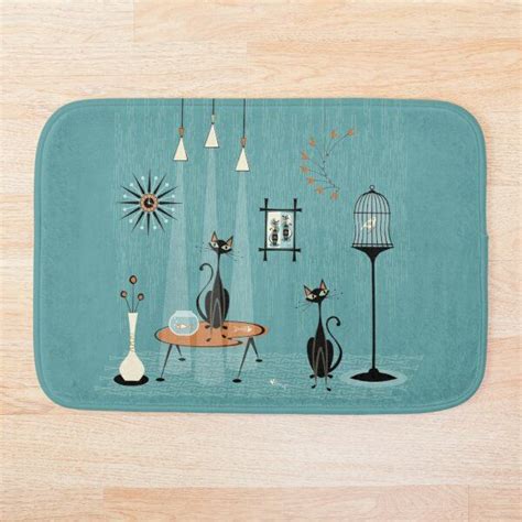 Mid Century Modern Bath Mats For Sale Modern Bath Mat Patterned Bath