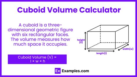 Cuboid Volume Calculator