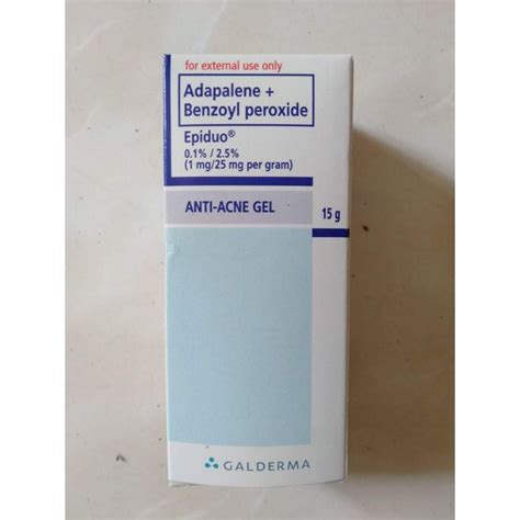 Epiduo Adapalene Benzoyl Peroxide Anti Acne Gel Galderma Beauty