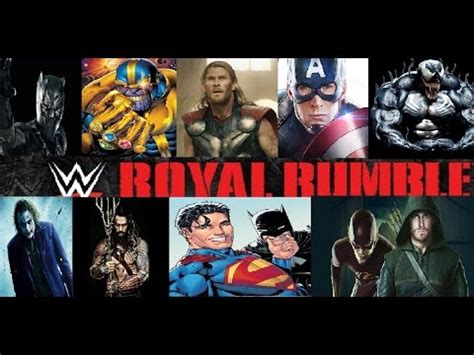 Wwe K Royal Rumble Created Characters Marvel Vs Dc Youtube