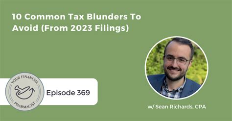 YFP 369 10 Common Tax Blunders To Avoid From 2023 Filings