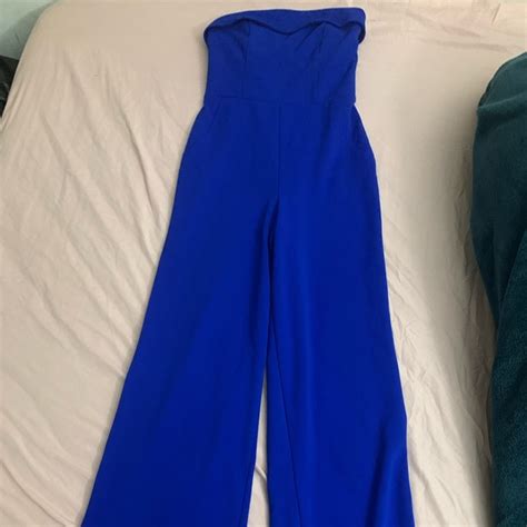 Pants And Jumpsuits Royal Blue Wide Leg Jumpsuit Poshmark