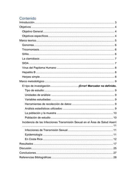 SOLUTION Proyecto Final Incidencia De Las Infecciones Transmisi N