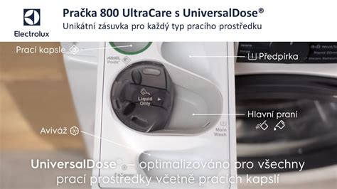 Pračka Electrolux 800 UltraCare s UniversalDose YouTube