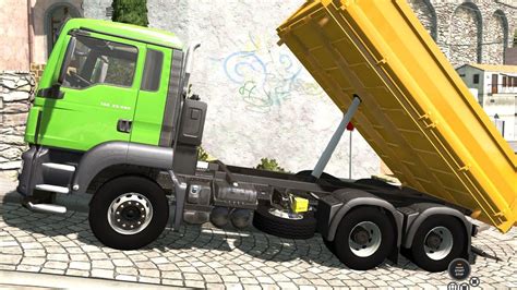 Beamng Drive Man Tgs 6x4 Dumper In Italy Youtube