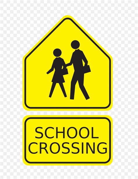 Pedestrian Crossing School Crossing Guard Traffic Sign Road, PNG ...