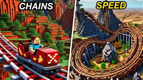 Minecraft Roller Coaster Build Hacks Youtube