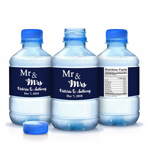 30 Personalized Wedding Water Bottle Labels Bottled Water Labels