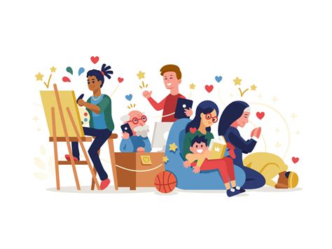 Colored Illustrations for Mlife Foundation on Behance