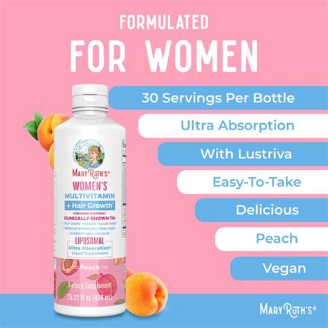 Women's Multivitamin + Lustriva Hair Growth Liposomal | MaryRuth's Wholesale