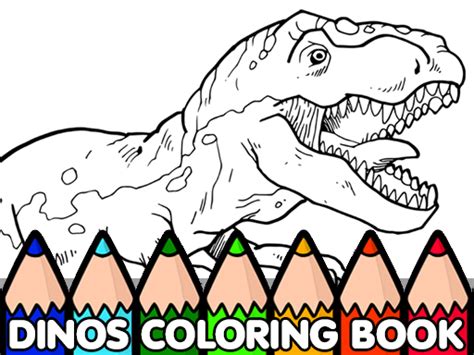 Dinos Coloring Book Play Free Game Online At MixFreeGames