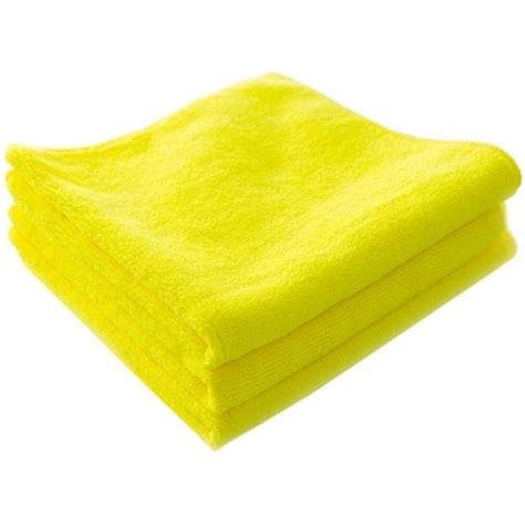 Interglass Microfiber Cloth 16 X 16 Yellow 250 Gsm Pack Of 12