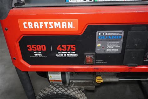 Craftsman 3500 Watt Portable Rolling Generator Property Room