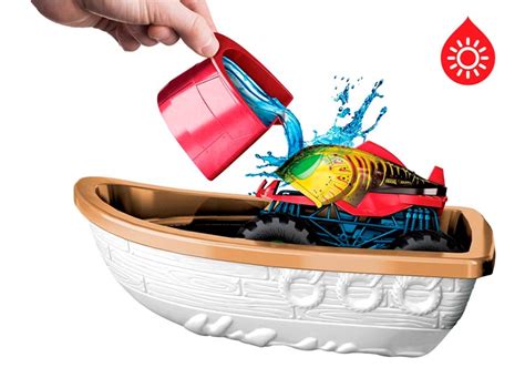 Ripley Set De Juego Hot Wheels Monster Trucks Ataque Cocodrilo