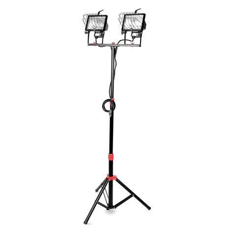 Hyper Tough 1000 Watt Corded Halogen Twin Head Tripod Work Light Forlshop