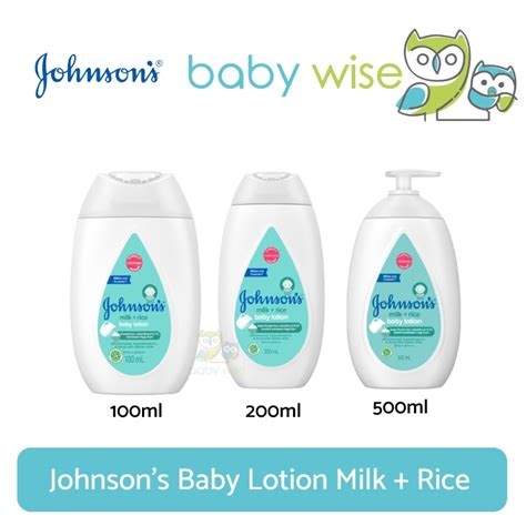 Jual Johnson S Baby Lotion Milk Rice Shopee Indonesia