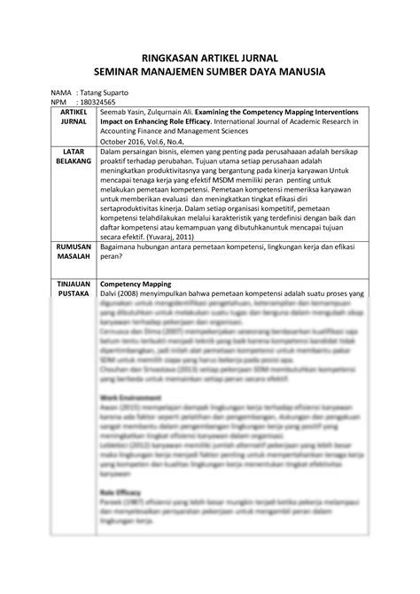 Solution Ringkasan Jurnal 6 B Studypool