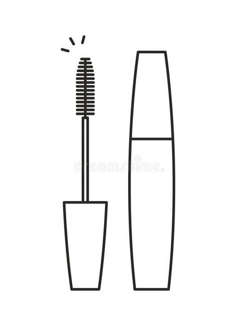 Mascara for eyelashes icon stock vector. Illustration of fashionable - 98160884