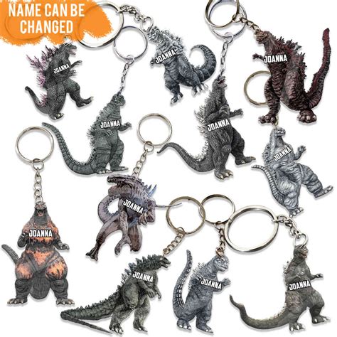 Personalized Godzilla Keychain - TrendySweety