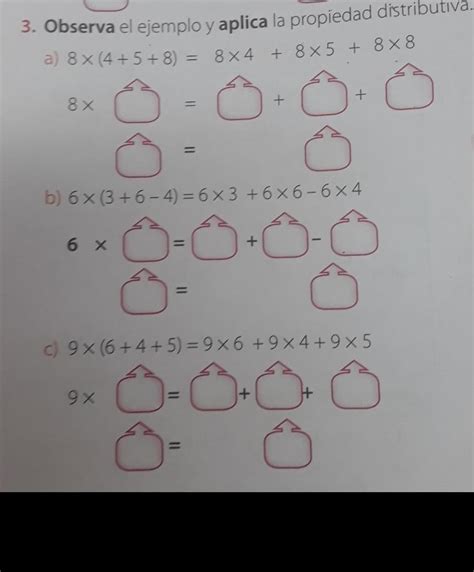 Observa El Ejemplo Y Aplica La Propiedad Distributiva A X