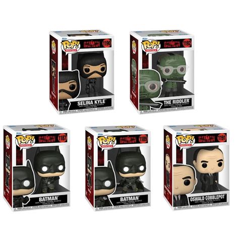 Funko POP Movies The Batman 2022 Vinyl Figures SET OF 5 Penguin