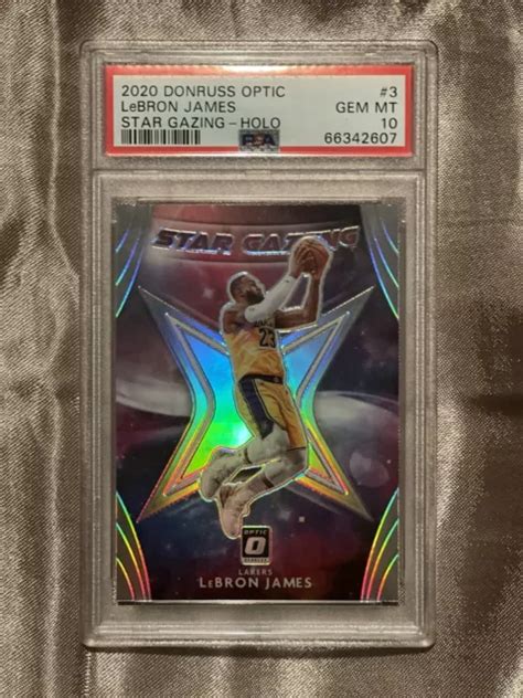 2020 21 PANINI DONRUSS Optic Star Gazing Holo 3 LeBron James PSA GEM