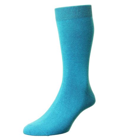 Hj Hall Plain Sapphire Blue Mens Socks From Ties Planet Uk