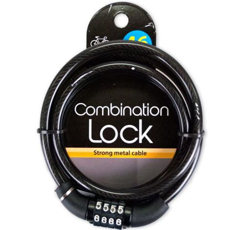 New 619063 Combination Cable Lock (24-Pack) Locks Cheap Wholesale ...