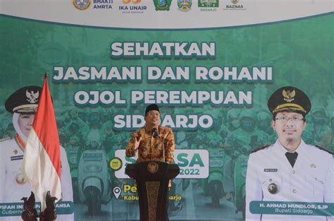 Peringati Usia Emas IKA Unair Gelar Bhaksos Ojol Perempuan Di Sidoarjo