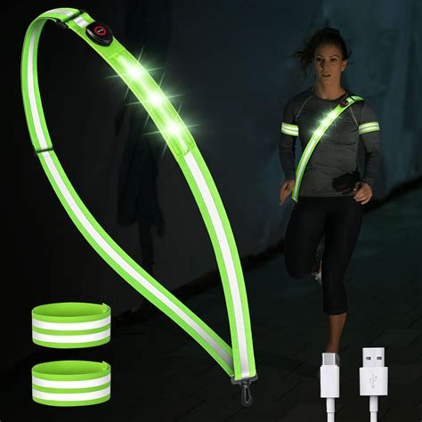 Pcs Lauflicht Joggen Mit Reflektoren G Rtel Reflektierendes Armband