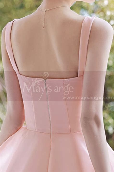 Robe De Cocktail Princesse Courte Rose Ref C2061 Robe De Cocktail