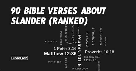 90 Bible Verses On Slander Ranked