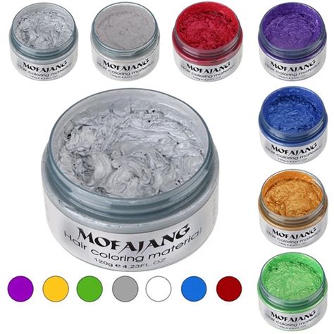 G2g Mofajang Unisex Diy Hair Color Wax Mud Temporary Modeling Hair Coloring Wax Shopee