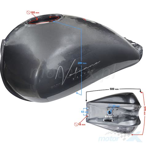 Fuel Tank Grey Barton Volcano Euro 5 Motor X Motorcycle Store