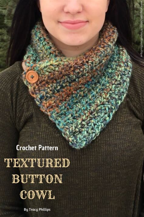 Crochet Button Cowl Free Pattern Printable Templates Free