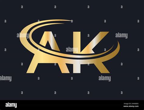 Initial Monogram Letter AK Logo Design Vector. AK Logo Design Template Stock Vector Image & Art ...