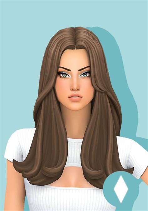 Simcelebrity00s Athena Hairstyle In 2023 Sims Hair Sims Sims 4