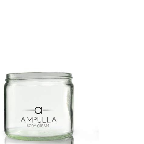 Ml Clear Glass Cosmetic Jar With Aluminium Cap Ampulla