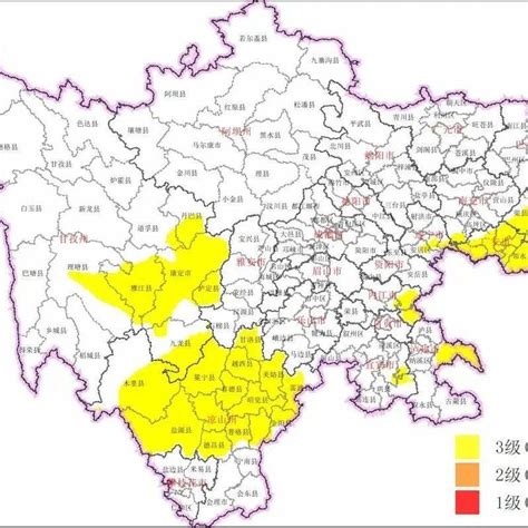 四川发布地灾黄色预警 范围增至46个县市区山洪