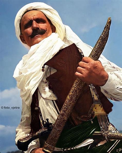 Albanian Man From Rugova Kosova Year Credit Foto Vjetra