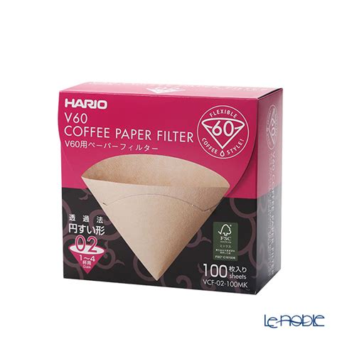 Le Noble Hario VCF 02 100MK Coffee Paper Filter For V60 Set Of 100