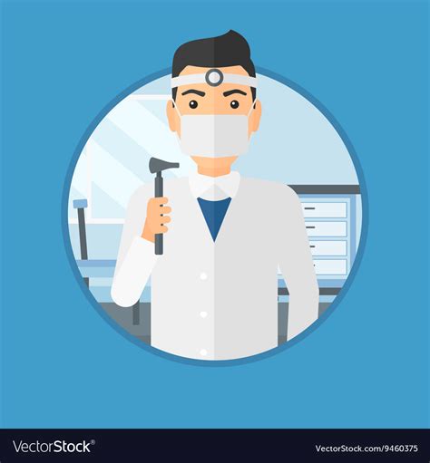 Ear Nose Throat Doctor Royalty Free Vector Image