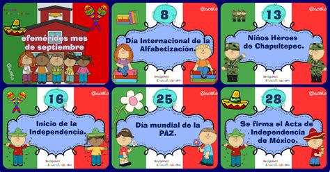 Tarjetas Imprimibles Efemérides Mes De Septiembre Imagenes Educativas